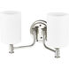 Ailey 2 Light 14.63 inch Polished Nickel Bathroom Vanity Light Wall Light